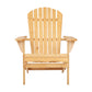 Ethan Adirondack Wooden Outdoor Chairs Furniture Beach Lounge Garden Patio - Natural
