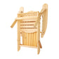 Ethan Adirondack Wooden Outdoor Chairs Furniture Beach Lounge Garden Patio - Natural