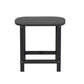 Clarice Outdoor Coffee Side Table HDPE Desk Patio Furniture Camping Garden - Black