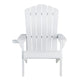 Adirondack Gardeon Outdoor Chairs HDPE  Beach Chair Sun Lounge Patio Furniture Garden White