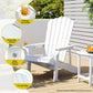 Adirondack Gardeon Outdoor Chairs HDPE  Beach Chair Sun Lounge Patio Furniture Garden White