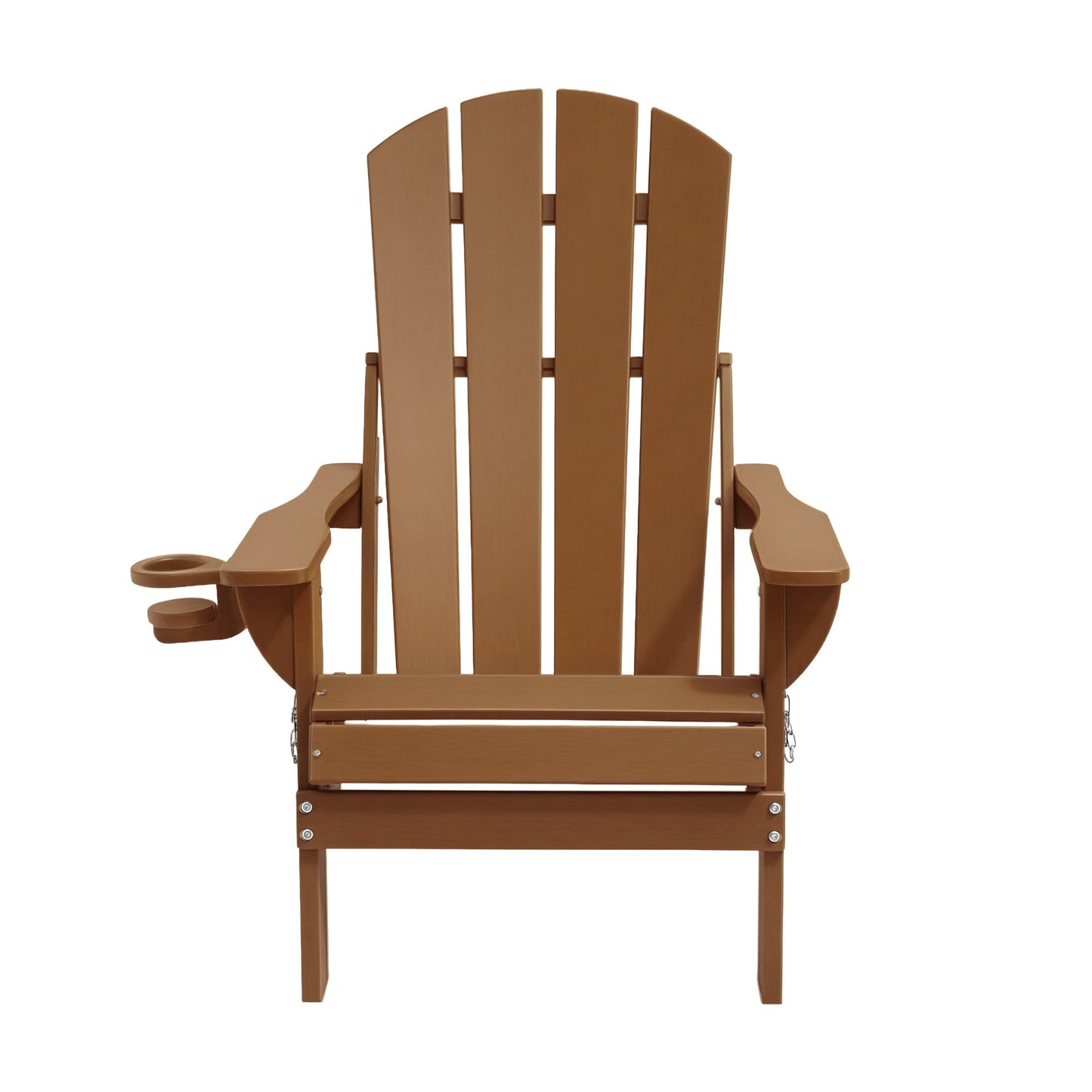 Adirondack Gardeon Outdoor Chairs Folding Beach Chair HDPE Sun Lounge Patio Furniture Garden Brown