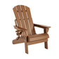 Adirondack Gardeon Outdoor Chairs Folding Beach Chair HDPE Sun Lounge Patio Furniture Garden Brown