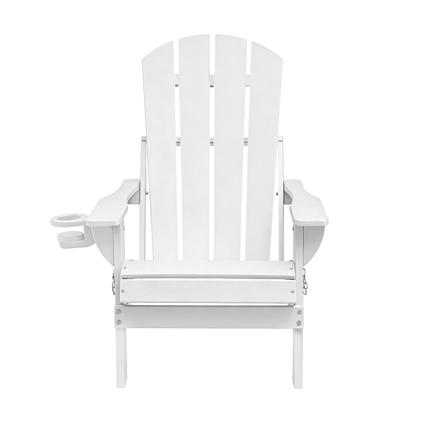 Adirondack Gardeon Outdoor Chairs Folding Beach Chair HDPE Sun Lounge Patio Furniture Garden White
