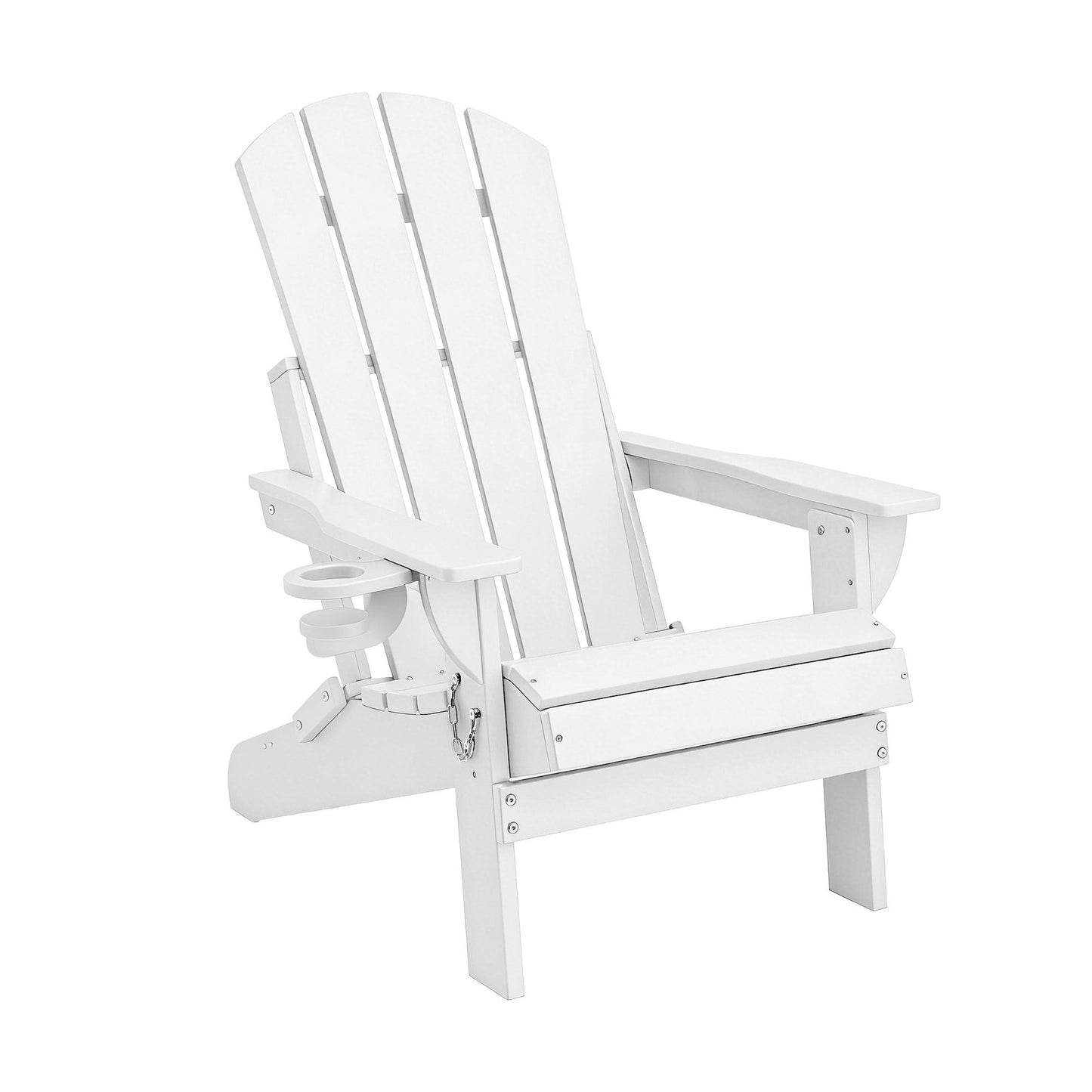 Adirondack Gardeon Outdoor Chairs Folding Beach Chair HDPE Sun Lounge Patio Furniture Garden White