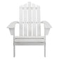 Hendon Adirondack Outdoor Beach Wooden Chairs Patio Chair - White