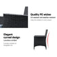 Corbridge 6-Seater Set 7-Piece Outdoor Furniture - Black