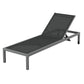 Romy Sun Lounger Outdoor Lounge Chair Patio Furniture Aluminium Wheels Pool - Dark Grey
