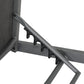Romy Sun Lounger Outdoor Lounge Chair Patio Furniture Aluminium Wheels Pool - Dark Grey