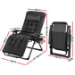 Corey Folding Lounger Camping Zero Gravity Chair Outdoor Furniture - Black