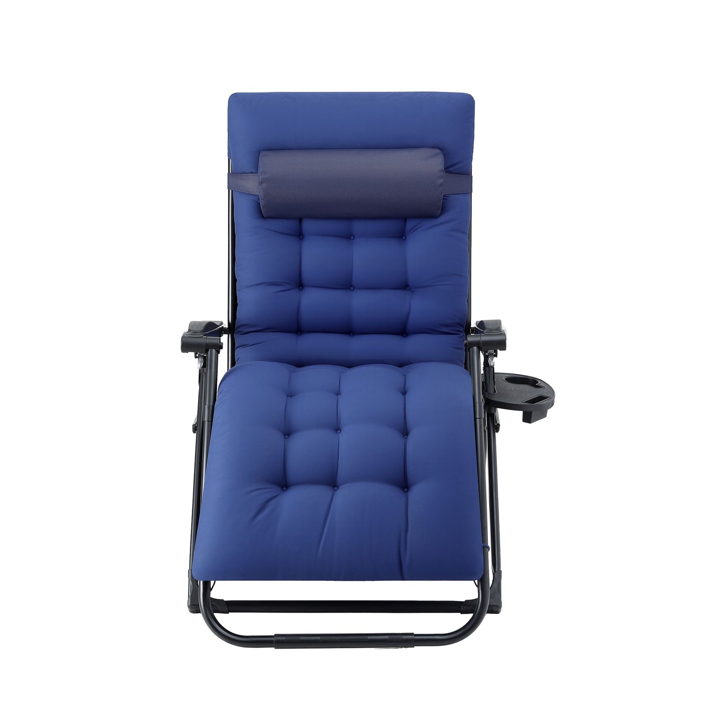 Corey Folding Lounger Camping Zero Gravity Chair Outdoor Furniture - XL Blue