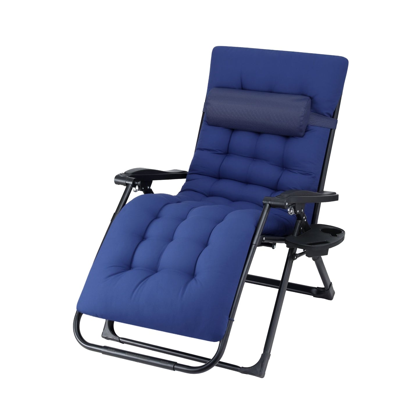 Corey Folding Lounger Camping Zero Gravity Chair Outdoor Furniture - XL Blue