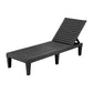 Jorah Sun Lounge Adjustable Recliner Patio Outdoor Furniture Lightweight - Black