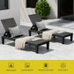 Jorah Sun Lounge Adjustable Recliner Patio Outdoor Furniture Lightweight - Black
