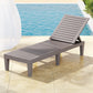 Jorah Sun Lounge Adjustable Recliner Patio Outdoor Furniture Lightweight - Brown
