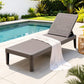 Beckett Sun Lounge Adjustable Lounger Patio Outdoor Furniture Lightweight - Brown