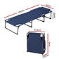 Quinlan Sun Lounger Folding Lounge Beach Chair Patio Outdoor Furniture - Blue