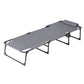 Quinlan Sun Lounger Folding Lounge Beach Chair Patio Outdoor Furniture - Grey