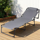Quinlan Sun Lounger Folding Lounge Beach Chair Patio Outdoor Furniture - Grey