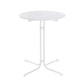 Lettice Outdoor Bar Table Round Folding Desk Top 109cm Patio Furniture - White