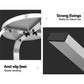 Xander 2-Seater Bar Table Stools Adjustable Aluminium Cafe Round 3-Piece Outdoor Bistro Set - Silver