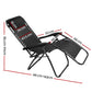 Loughton Zero Gravity Folding Recliner Outdoor Chair - Black