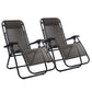 Loughton Set of 2 Zero Gravity Folding Recliner Outdoor Chair - Grey