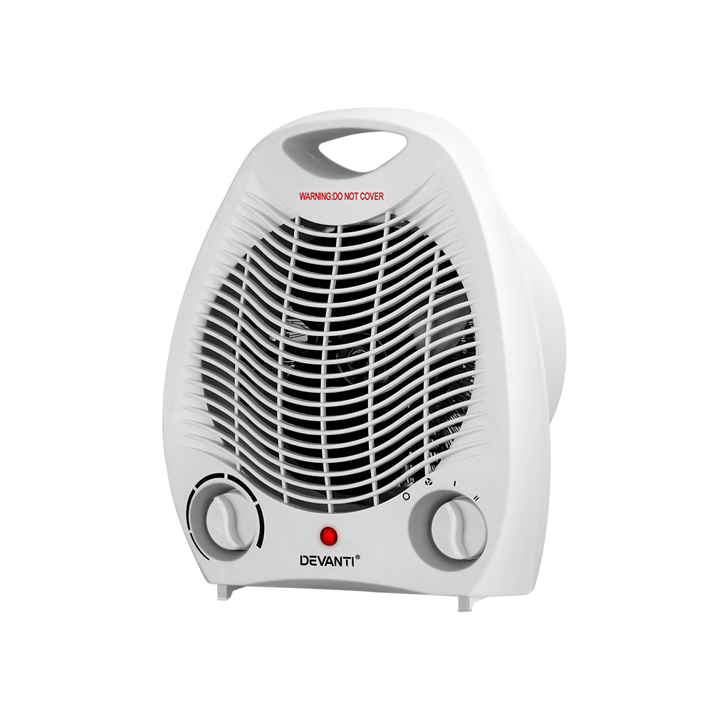 Electric Fan Heater 2000W - White