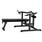 Everfit Chest Press Machine Home Gym Equipment Folding Workout Bench with Independent Arms Black