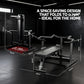 Everfit Chest Press Machine Home Gym Equipment Folding Workout Bench with Independent Arms Black