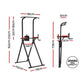 Everfit Chin Up Tower Pull Up Station Adjustable Dip Station Folding Home Gym Black