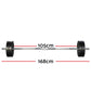Everfit 48kg Barbell Set Weight Plates Bar Lifting Bench 168cm