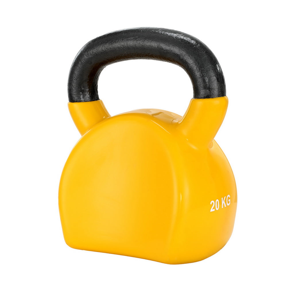 20kg Kettlebell Set Weightlifting Bench Dumbbells Kettle Bell Gym Home