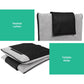Set of 4 Megan Floor Lounge Sofa Bed Floor Cushion Velvet - Grey