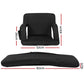Set of 2 Myra Floor Lounge Sofa Bed With Armrest Heated Cushion - Black