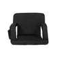 Set of 2 Myra Floor Lounge Sofa Bed With Armrest Heated Cushion - Black