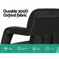Set of 2 Myra Floor Lounge Sofa Bed With Armrest Heated Cushion - Black