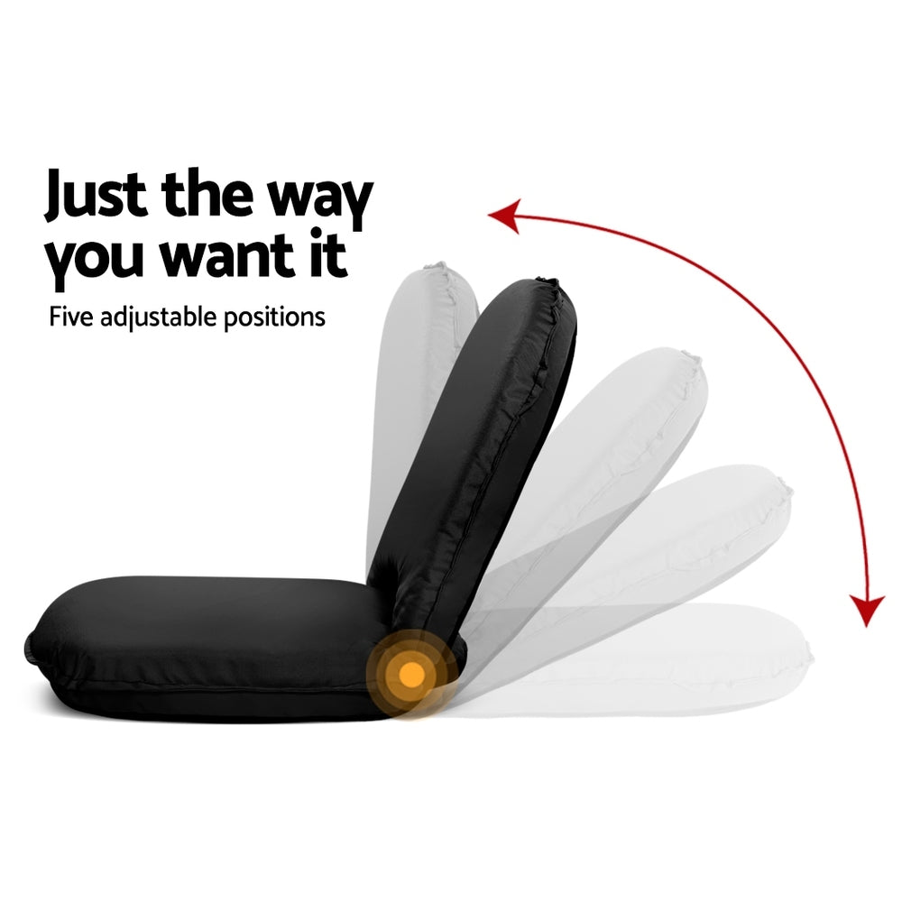 Foldable Beach Sun Picnic Seat - Black