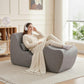 Maudie Chaise Lounge Chair Ergonomic S-Curve Floor Lounger Boneless Lounge Chairs - Grey