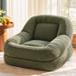 Armchair Floor Chair Couch Recliner 1 Seater Cloud Chaise Lounge Corduroy Green