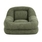 Armchair Floor Chair Couch Recliner 1 Seater Cloud Chaise Lounge Corduroy Green