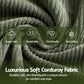 Armchair Floor Chair Couch Recliner 1 Seater Cloud Chaise Lounge Corduroy Green