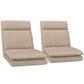 Set of 2 Mylene Floor Chair Sofa Linen - Beige