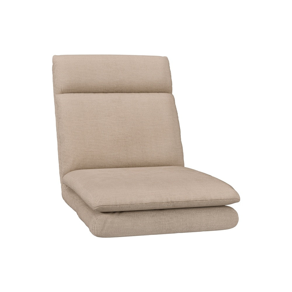 Set of 2 Mylene Floor Chair Sofa Linen - Beige
