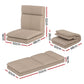 Set of 2 Mylene Floor Chair Sofa Linen - Beige