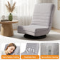 Set of 2 Marvs Swivel Floor Chair 360 Adjustable Foldable Lounge Seat Floor Sofa Chair - Grey