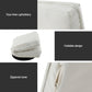 Set of 4 Marvs Floor Chair Lounge Sofa Swivel Foldable Linen - White
