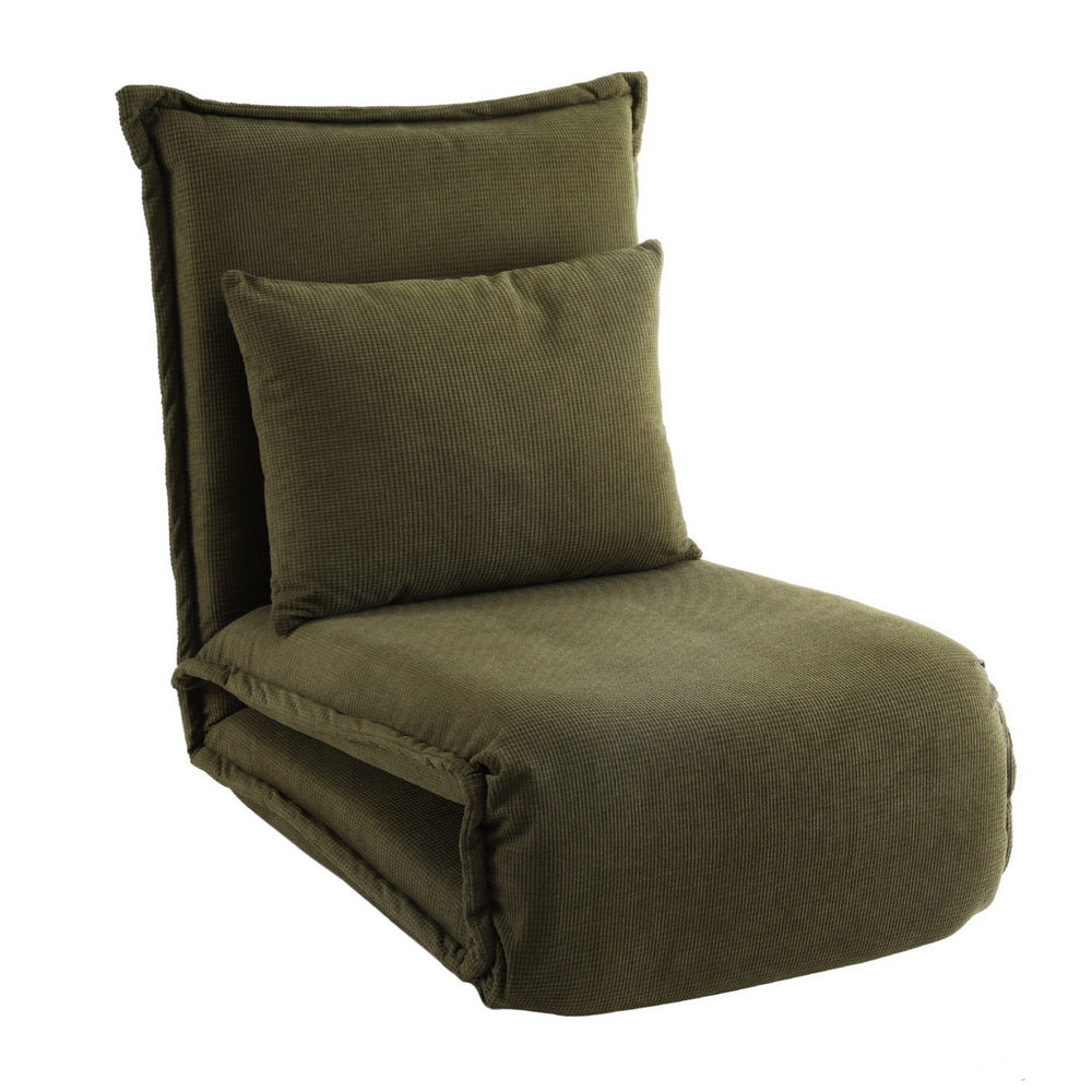 Meira Floor Lounge Sofa Bed Foldable - Green