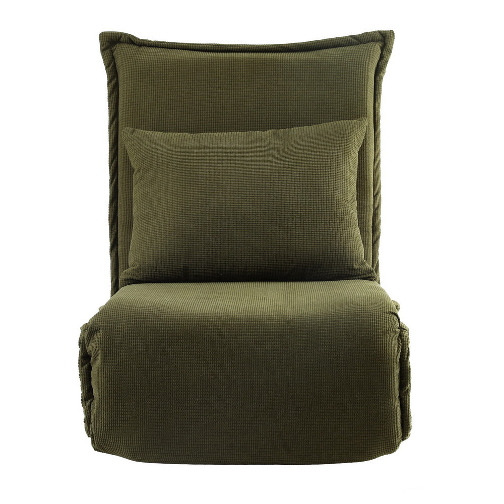 Meira Floor Lounge Sofa Bed Foldable - Green