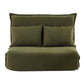 Meira 2-Seater Floor Lounge Sofa Bed Foldable - Green